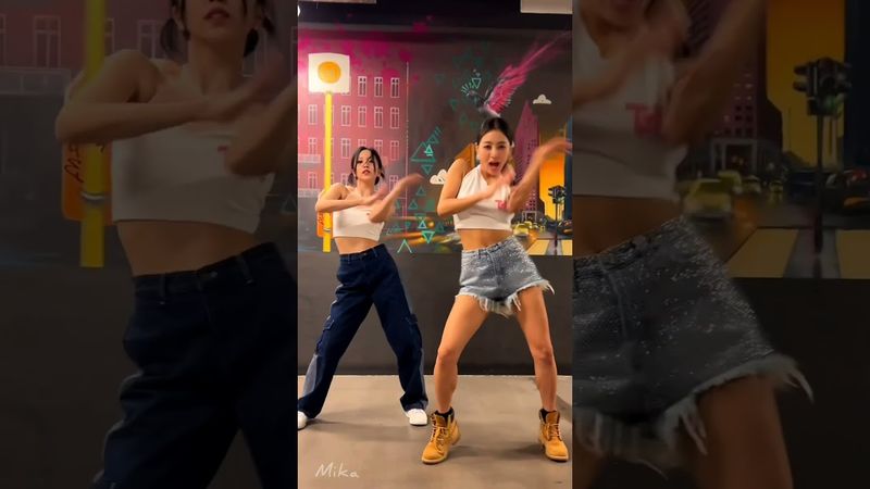 Killin' Me Good challenge by Jihyo and Mina #shorts #twice