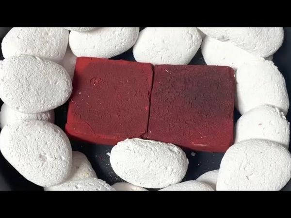 White Chalk Stones & Red Dyed Chalk