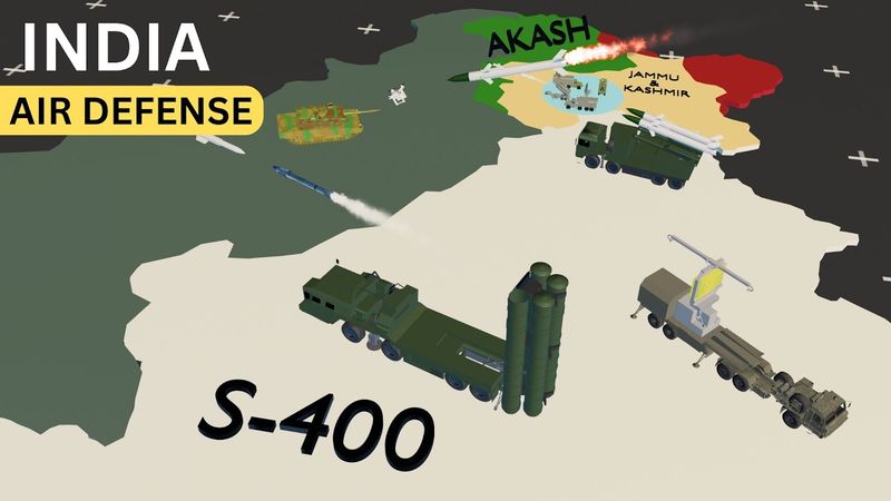 S 400 India's Air Defense System Working - 3D Animation
