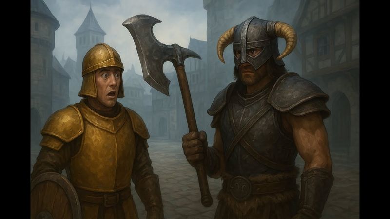 Реакция стражников на оружие Довакина #skyrim #скайрим #музыка #ностальгия #nostalgia