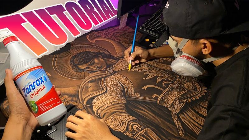 How to paint with Bleach (For Beginners)