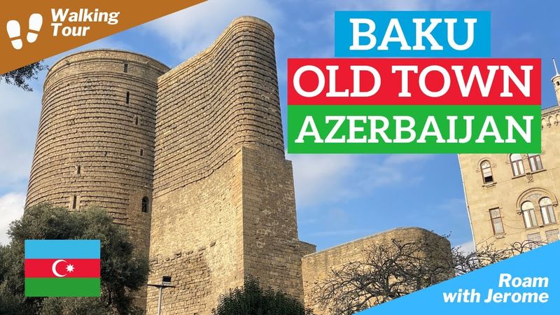BAKU OLD TOWN 🇦🇿 - WALKING TOUR [4K] | BAKU AZERBAIJAN 🇦🇿