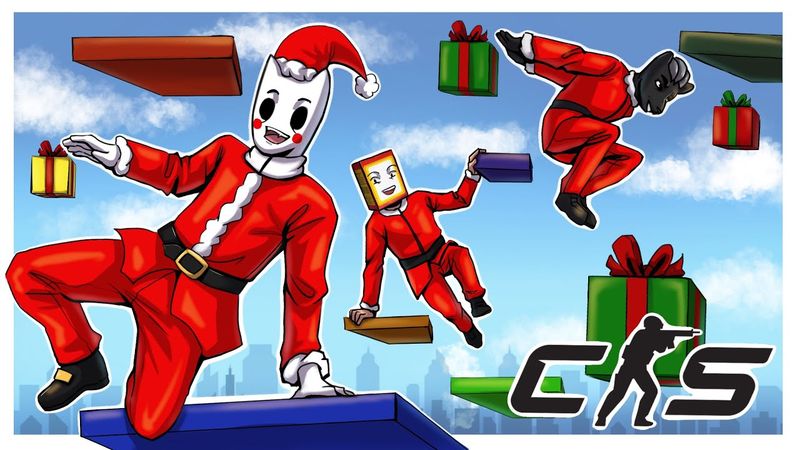 ХАРДКОРНЫЙ НОВОГОДНИЙ ПАРКУР! (УГАРНЫЙ КС 2 ГО)