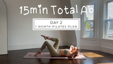 DAY 2 - 1 MONTH PILATES PLAN // 15MIN toned abs & waist || madeleineabeid
