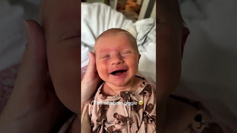 Newborn’s laughter #baby #petshub #newborn #lifeisbutadream #babygirl #cute