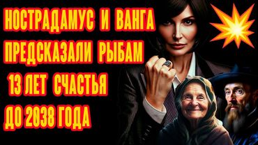 Это Шок Рыбам 13 лет счастья до 2038 года💥По пророчеству Нострадамуса и Ванга начнется в 2025