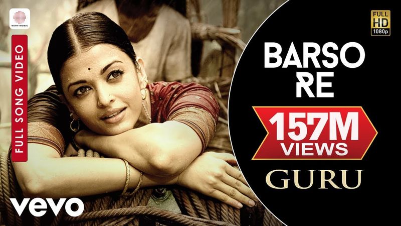 A.R. Rahman - Barso Re Best Video|Guru|Aishwarya Rai|Shreya Ghoshal|Uday Mazumdar