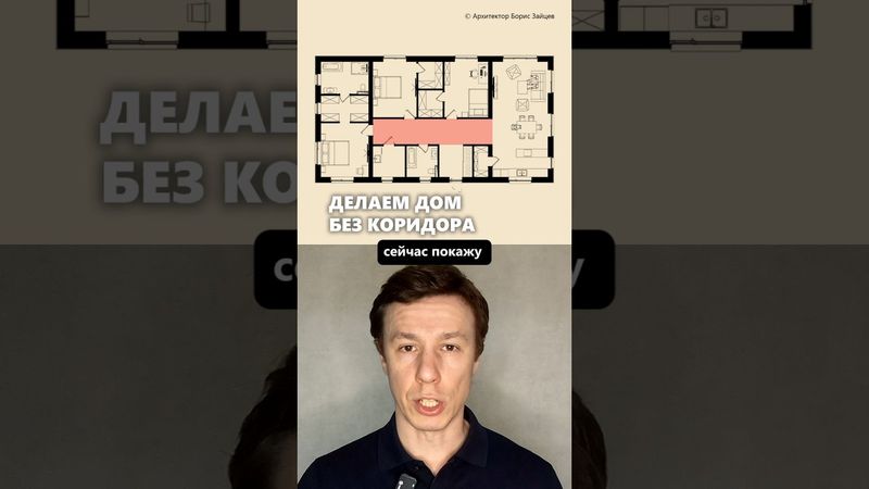 Планировка одноэтажного дома без коридора #архитектор #планировка #дом