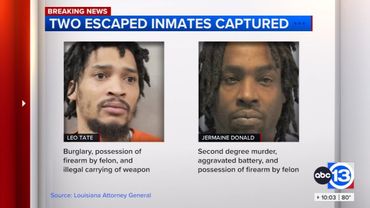 Two New Orleans jail escapees charged with murder captured in Huntsville, Texas, authorities say