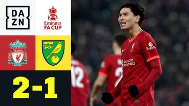 Minamino im Pokal weiterhin nicht zu stoppen: Liverpool - Norwich 2:1 | FA Cup | DAZN Highlights