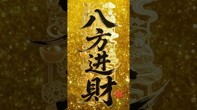 《八方進財》四面八方財進來！榮華富貴進門來！#正能量 #手機壁紙 #手機屏保 #壁紙 #運勢 #財運風水 #玄學 #國學文化 #道家文化 #中華文化 #轉運 #發財