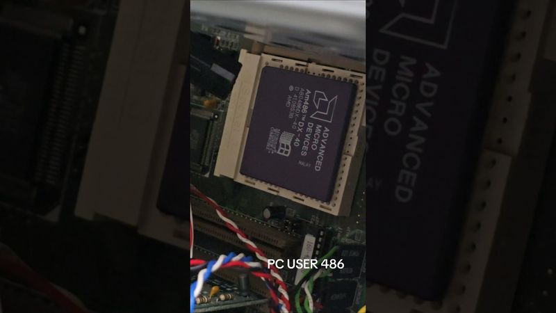 AMD 486DX - 40mhz (old startup) 💾 - #asmr #90s #nostalgia