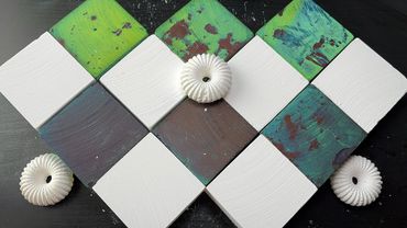 54K Celebration 🎉 Dyed & Fresh Zinnia Gym Chalk #zinniagymchalk