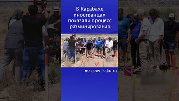 В Карабахе иностранцам показали процесс разминирования
