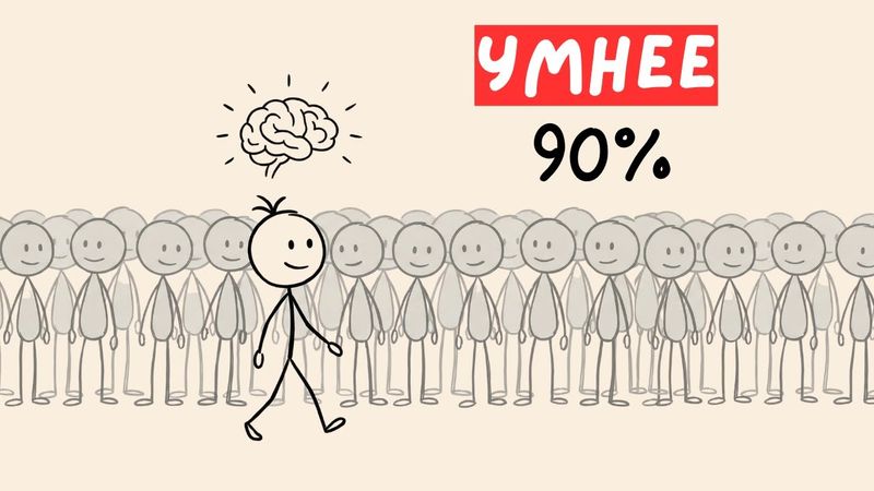 Как стать УМНЕЕ 90% людей за 6 минут.  Смотри.