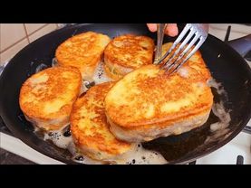 I don't throw away stale bread. The most delicious breakfast from an old loaf.