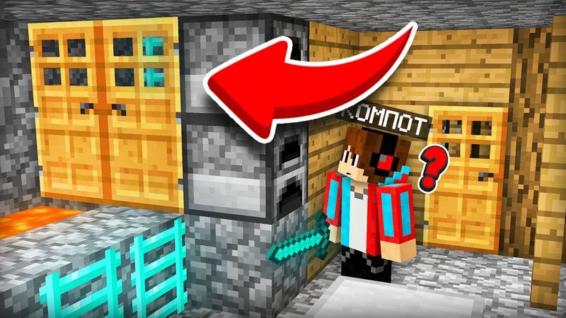 I NEVER NOTICED THIS SECRET DOOR IN MY HOUSE IN MINECRAFT | Compot Minecraft