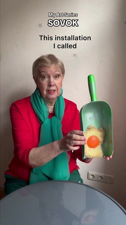 My art installation "Breakfast in the SOVOK" 😊 #artinstallation #arti...