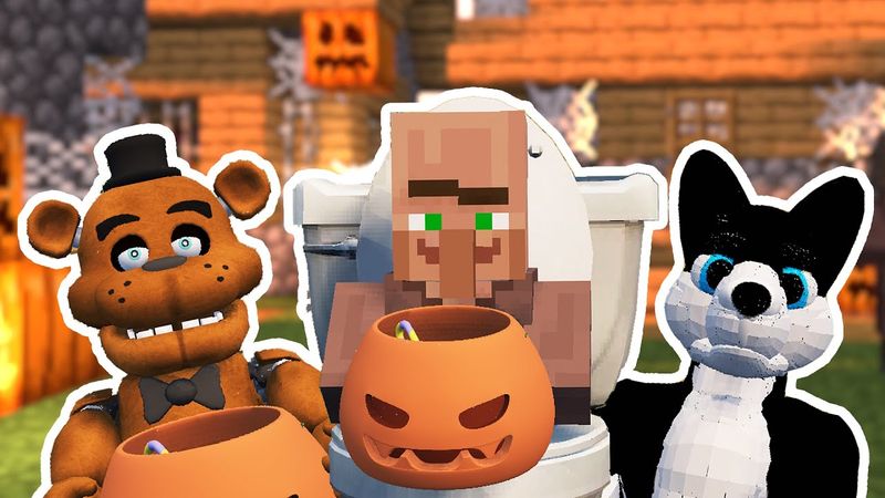 Halloween in Minecraft Village be like...
