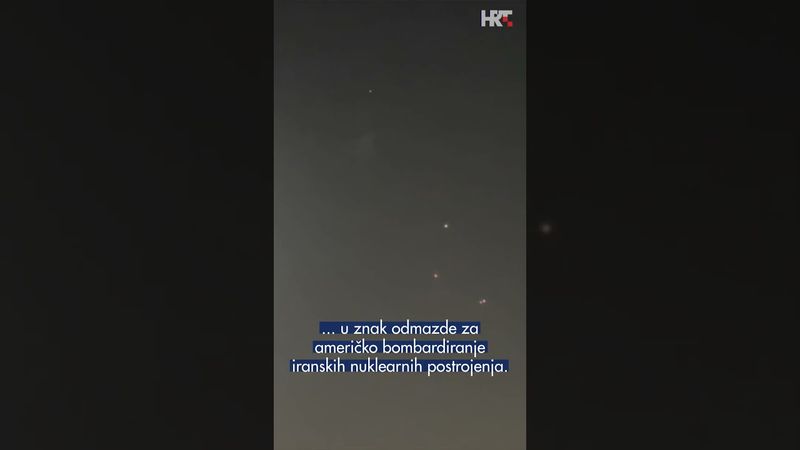 Iranske rakete snimljene iz Dohe