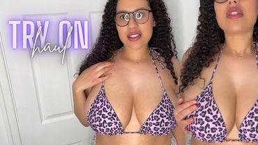 [4K] SEXY Micro Bikini Try On Haul | See Through Lingerie | Clothing Reviews
