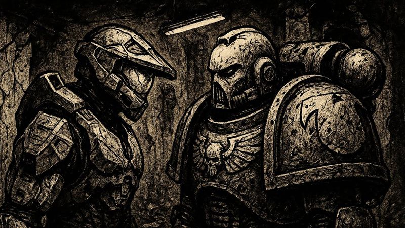 Что было бы, если бы Мастер Чиф попал в Warhammer 40K?