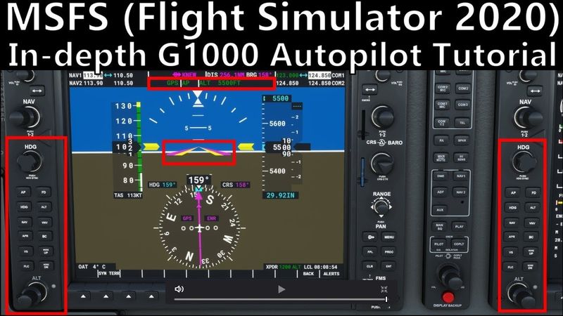 MSFS Garmin G1000 Autopilot Tutorial (AH In-Depth G1000 tutorial, part 2)
