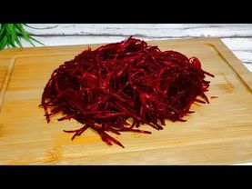 Съедят  за минуту!🔥Очень  вкусный  САЛАТ  из свеклы за 5 минут❗