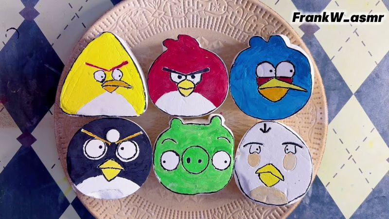 Handmade Angry Birds-Themed Gym Chalk