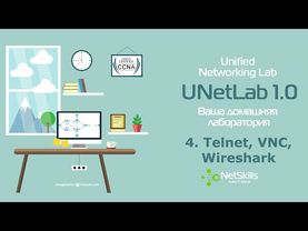 4.UNetLab. Telnet, VNC, Wireshark