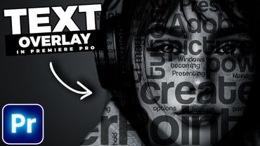 How To OVERLAY TEXT On A FACE In Premiere Pro