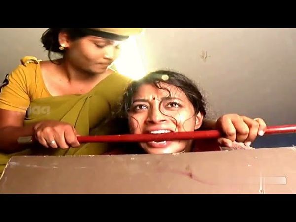 Tied and tortured in lock-up by lady cop