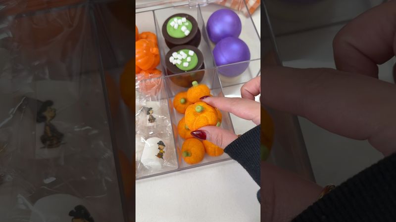 Asmr fall hot cocoa station ☕️🎃 #asmr #restock #halloween #satisfying #aesthetic #shorts #viral