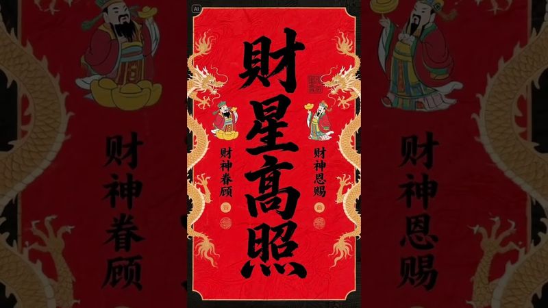 《財星高照》財星照耀！四方通神！八方來財！接了！轉發！功德無量！#正能量 #手機壁紙 #手機屏保 #壁紙 #國學文化 #道家文化 #傳承文化 #玄學 #文字的力量