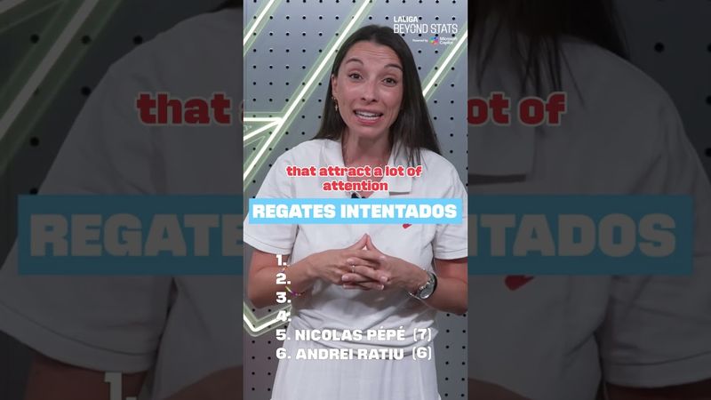 Los 6 JUGADORES con MÁS REGATES INTENTADOS en la JORNADA 1 son...