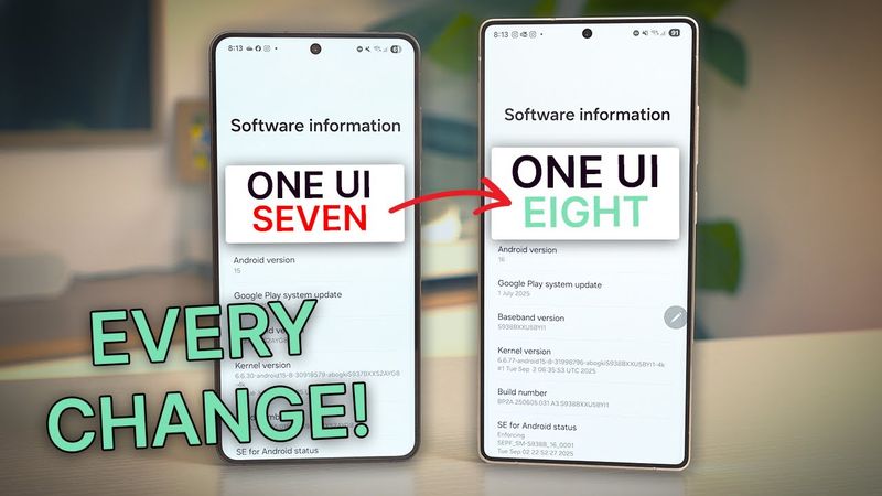 One UI 8 vs One UI 7 - EVERYTHING NEW!