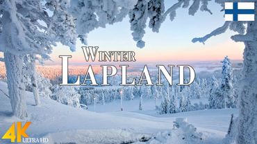 Winter Lapland 4K Ultra HD • Enchanting Winter Wonderland, Relaxation Film with Christmas Music.