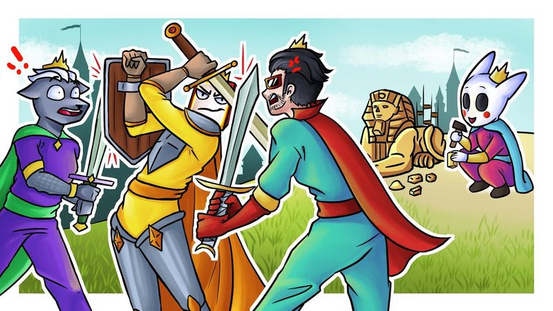 КТО-ТО ВОИНСТВЕННЫЙ, А КТО-ТО МИРНЫЙ... УГАРНАЯ БИТВА КОРОЛЕЙ - Dice Kingdoms (БИТВА КОРОЛЕВСТВ)