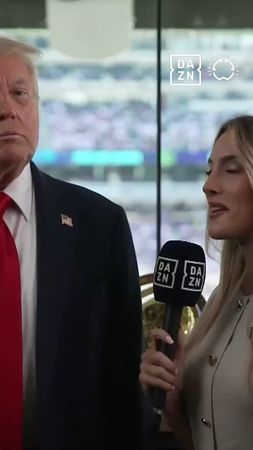 President of the United States, Donald Trump discusses his football G...