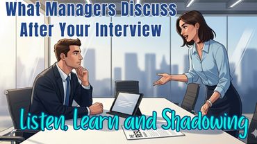 ENGLISH CONVERSATION PRACTICE AND SHADOWING | What Managers Discuss After Your Interview