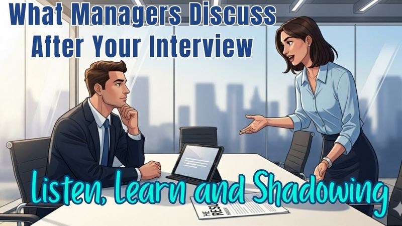 ENGLISH CONVERSATION PRACTICE AND SHADOWING | What Managers Discuss After Your Interview