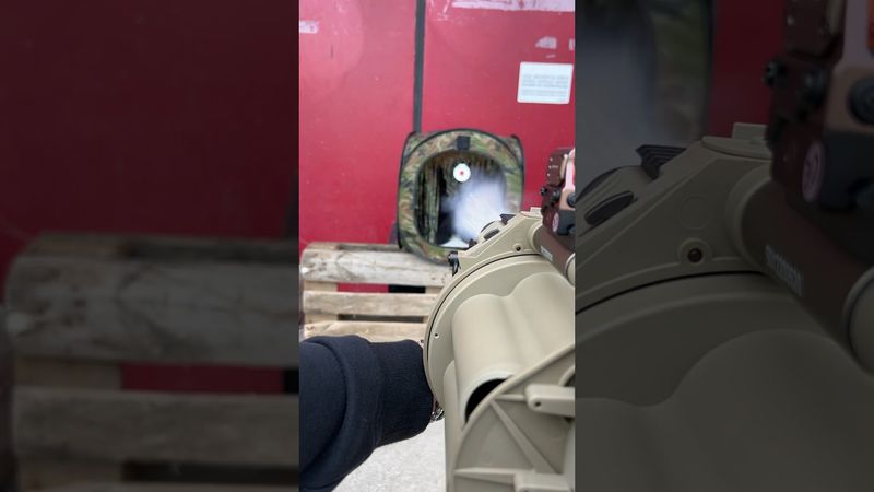 ASMR Airsoft GLM Grenade Launcher 💨 #airsoft #asmr #grenade #launcher  #shorts #viral #gas #bb