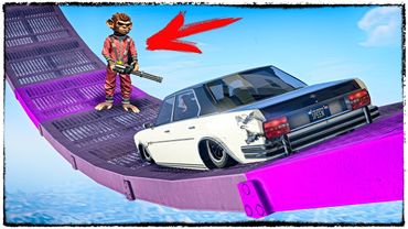 ЧТО?! ОБЕЗЬЯНА С МИНИГАНОМ РАССТРЕЛЯЛА МОЙ МЕРСЕДЕС ПОСРЕДИ ГОНКИ! GTA 5 ONLINE (ГТА 5 ГОНКИ)
