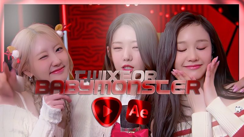 TWIXTOR CLIPS 4K BABYMONSTER - 'Christmas Without You' COVER (SPECIAL PRESENT)