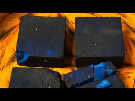 Blue Dyed Freshies in Yellow Pasted Bowl