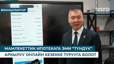МАМЛЕКЕТТИК ИПОТЕКАГА ЭМИ “ТҮНДҮК” АРКЫЛУУ ОНЛАЙН КЕЗЕККЕ ТУРУУГА БОЛОТ
