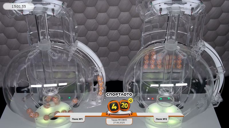 Столото представляет | Лотерея «Спортлото «4 из 20». Тираж № 10849 от 27.06.2025 г.