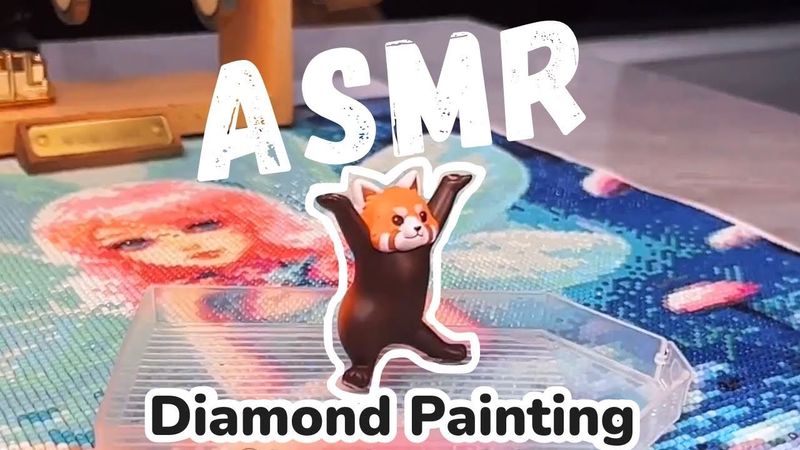 Super Satisfying ASMR✨Diamond Painting Relaxation💎No Talking