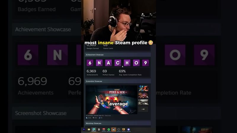 he spent YEARS creating this Steam profile 😳