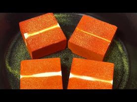 Glittery Orange Fresh Dyed Gym Chalk